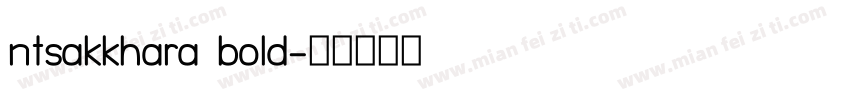 ntsakkhara bold字体转换